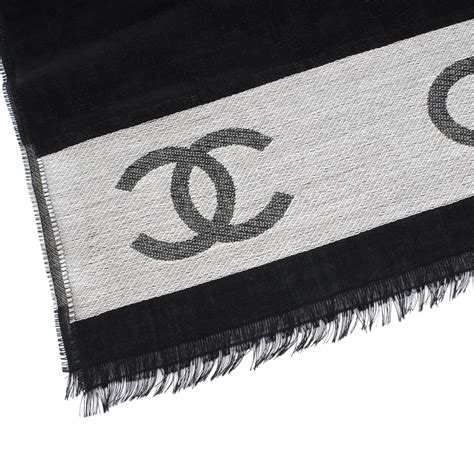 chanel light wool shawl|chanel silk scarf price.